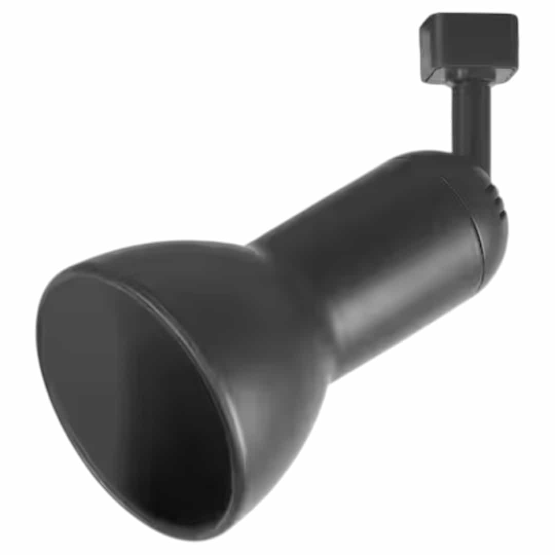 Hampton Bay 813800 1-Light Black Linear Track Lighting R30/PAR30 Large Step Head