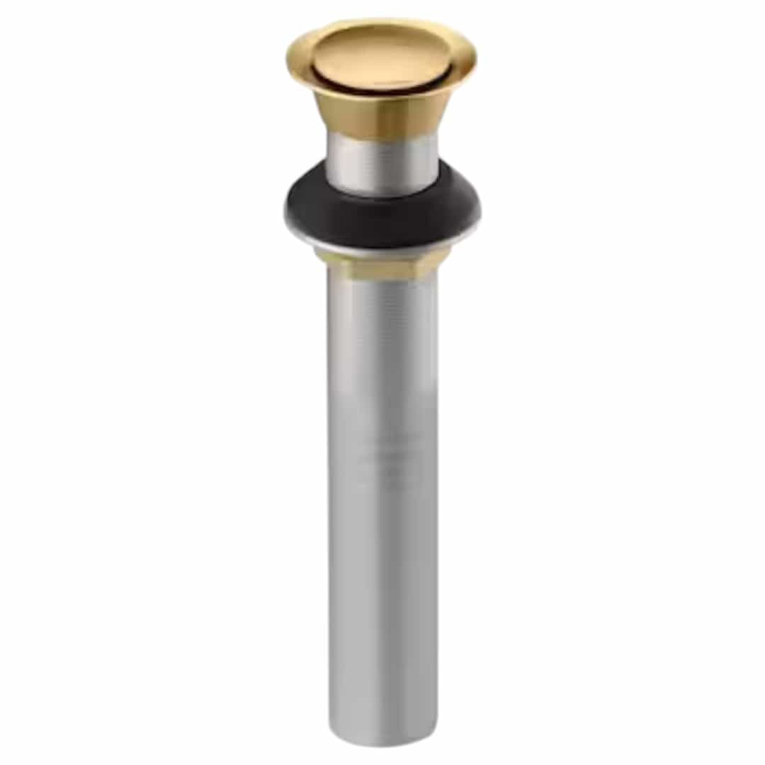 KOHLER 33151-2MB Clicker Drain Without Overflow in Vibrant Brushed Moderne Brass