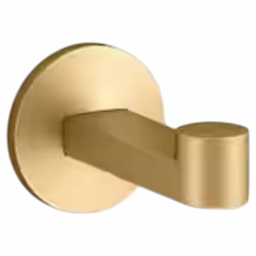 KOHLER 78378-2MB Components Knob Robe/Towel Hook in Vibrant Brushed Moderne Brass