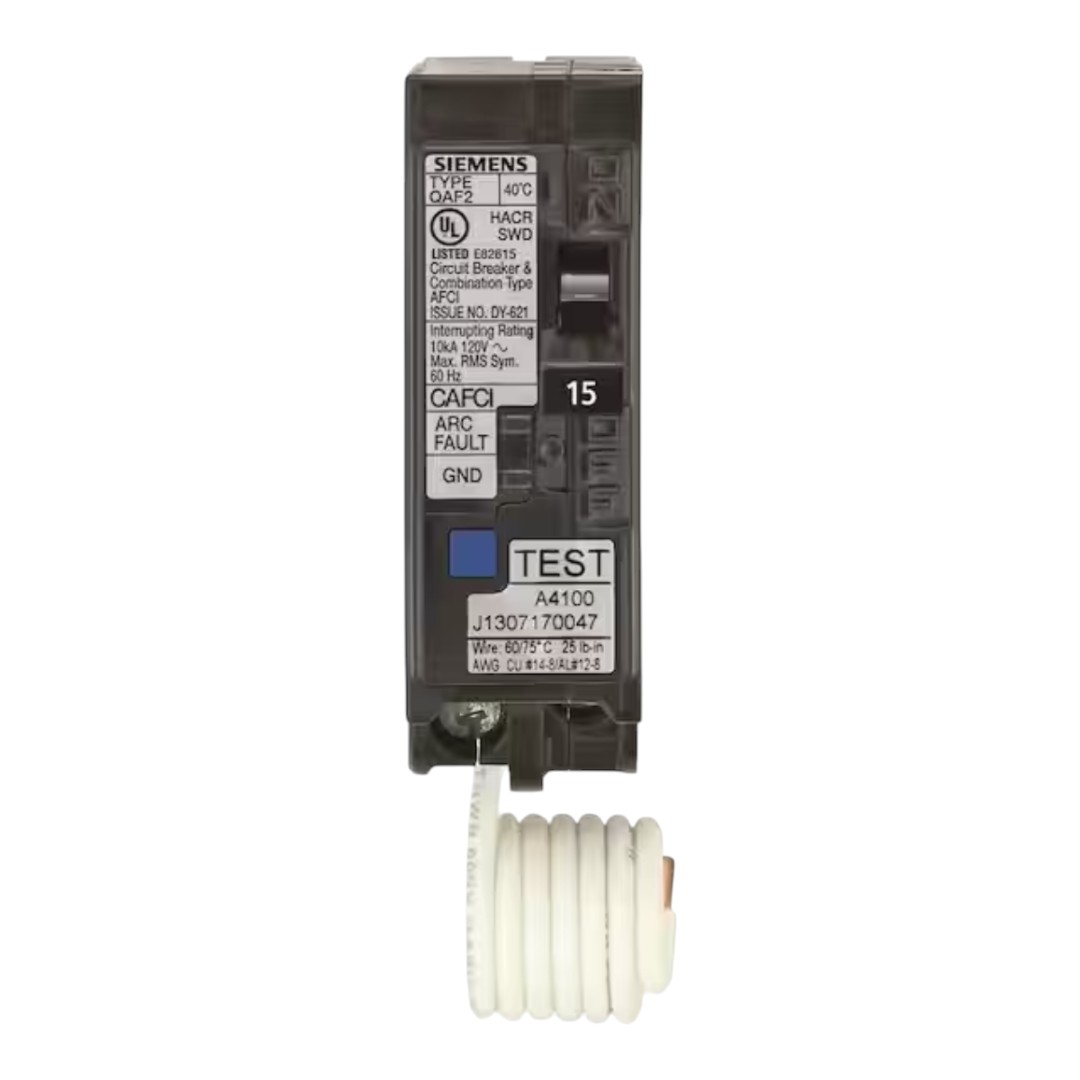Siemens US2:QA115AFCP 15 Amp 1 in. Single-Pole Combination AFCI Circuit Breaker RBPU