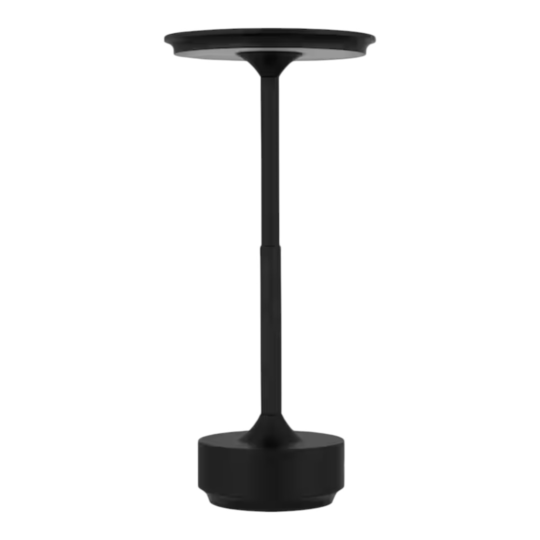 DSI LIGHTING DSHD40400A 11.25 in. Matte Black Cordless Rechargeable LED Indoor/Outdoor Table Lamp