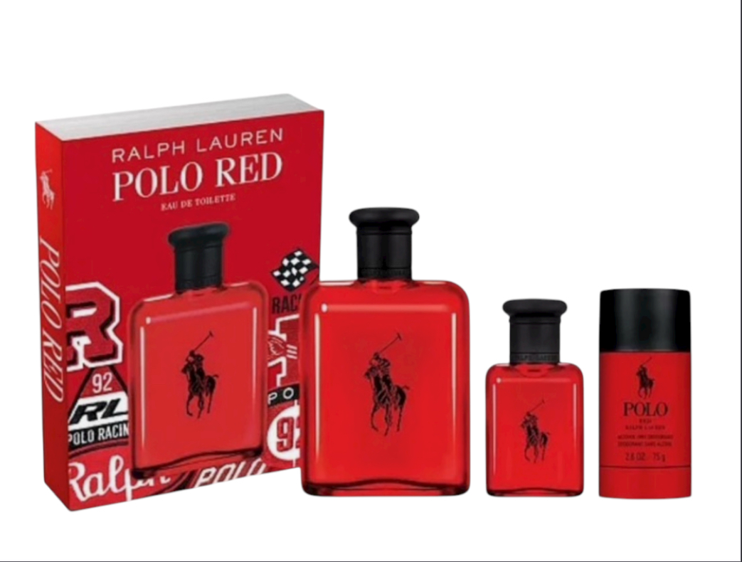 Ralph Lauren Men's Polo Red Cologne Gift Set 3pc