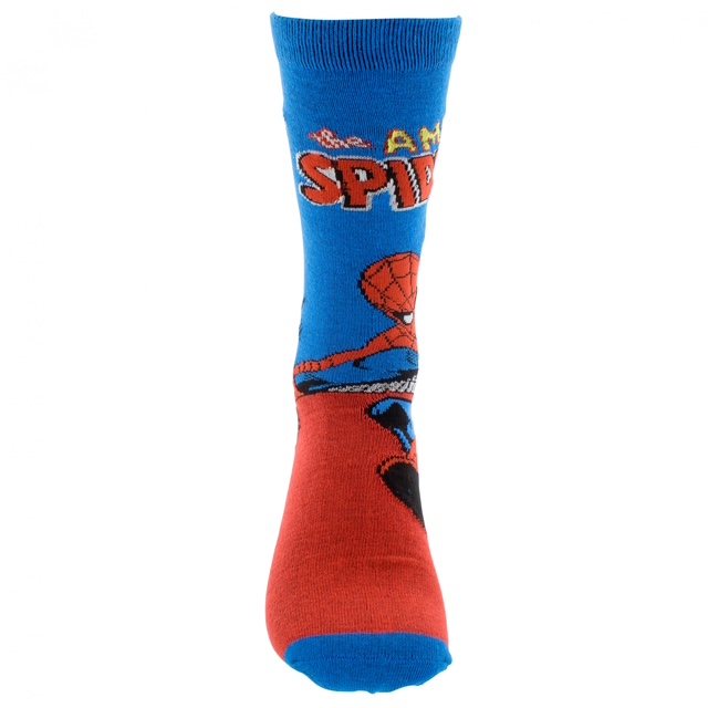 marvel-spider-man-retro-character-crew-socks-2-pairs