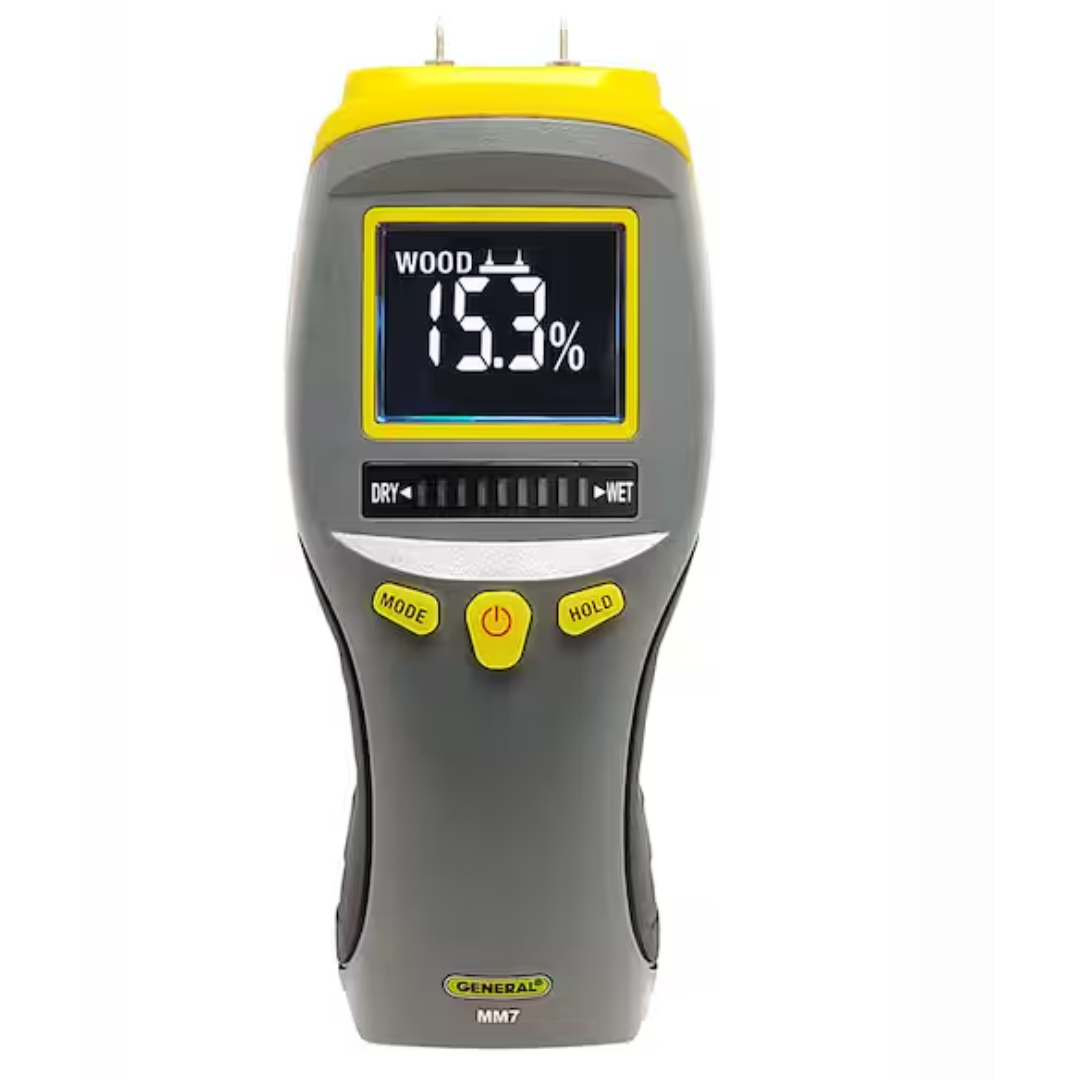 General Tools MM7 Pin Type Digital Moisture Meter for Water Damage and Mold Prevention