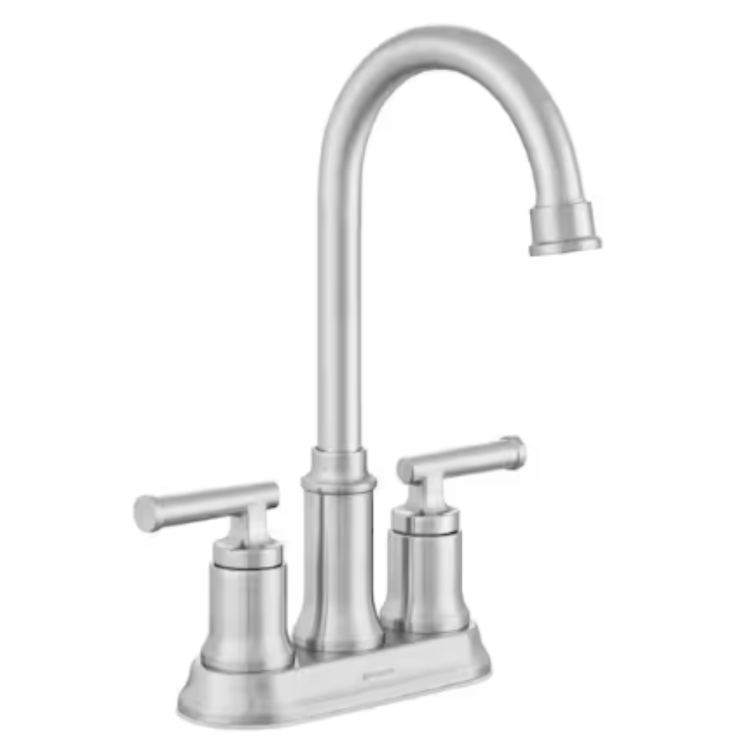 Glacier Bay HD67459W-0308D2 Oswell Double Handle Bar Faucet in Stainless Steel