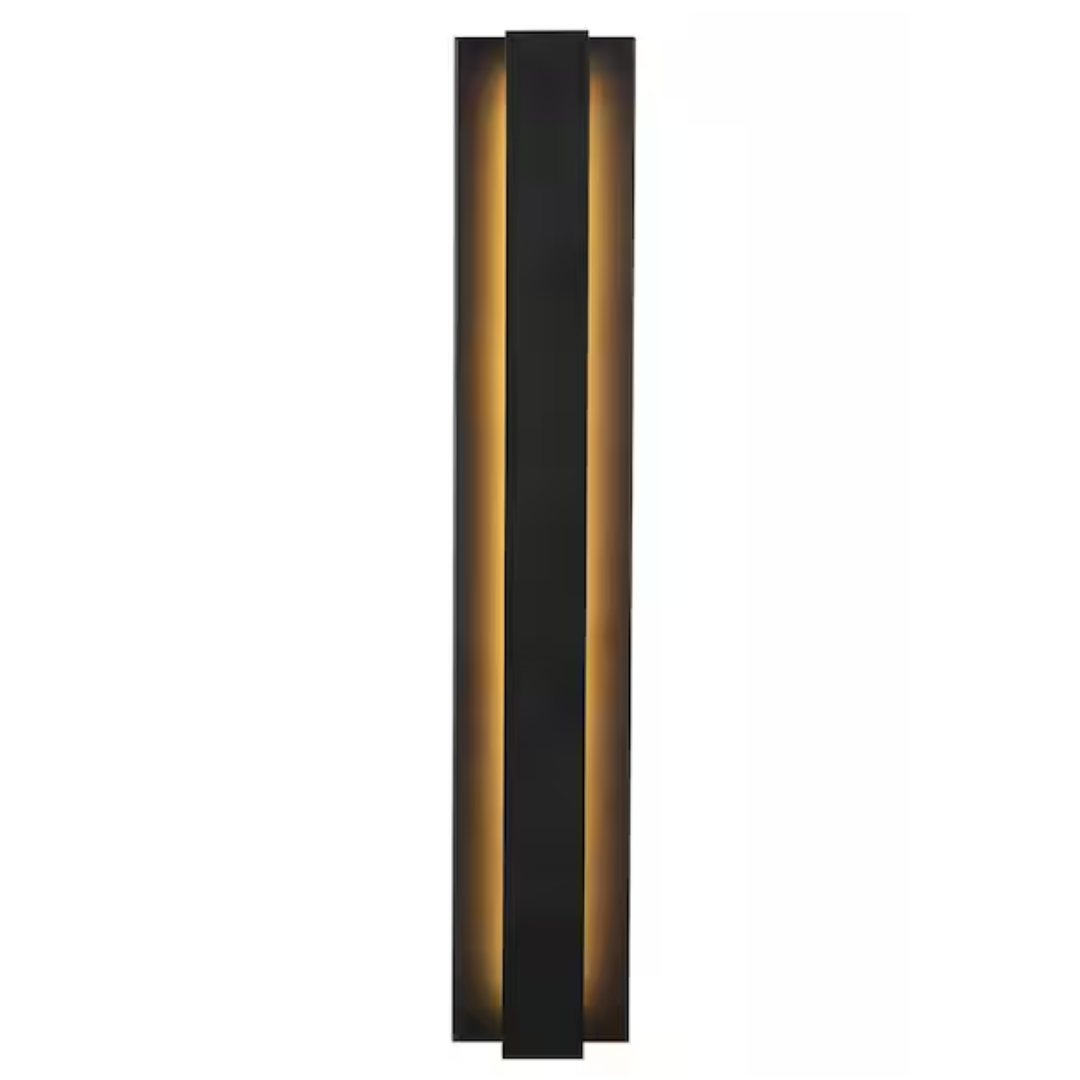 LamQee HD06FTL0277BBK 31.5 in. Black Modern/Contemporary LED Outdoor Wall Light Lantern Sconce