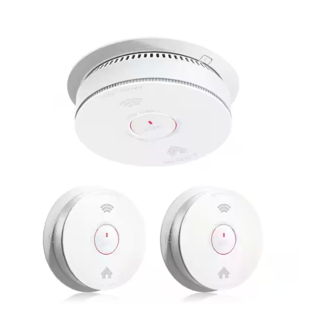 Innolink IL86CU-2 Combo Smoke and CO Detectors with Voice Alert, Battery Powered Sensor Fire and Carbon Monoxide Alarm, Auto-Check, 2-Pack