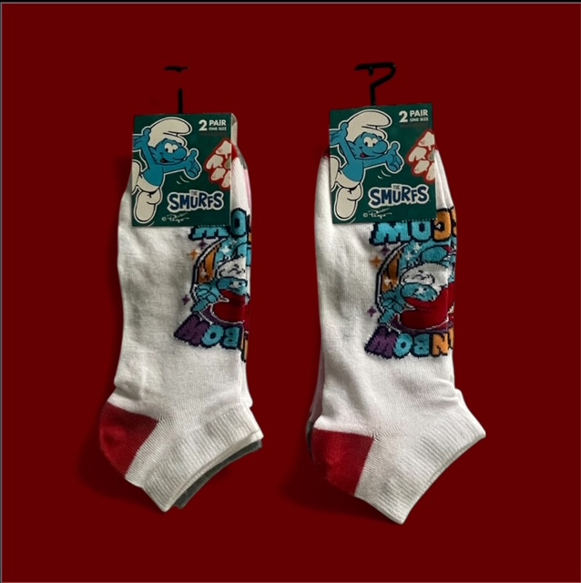 Smurf’s Cartoon Papa Smurf & Smurfette Novelty Socks