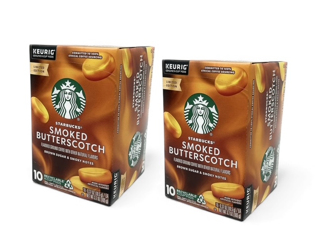 Starbucks Smoked Flavored Butterscotch Coffee K-Cups (20 Pods)