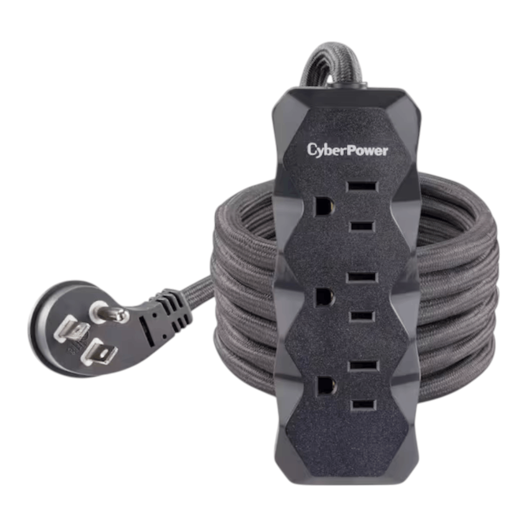 CyberPower P306GY 6 ft. 3-Outlet Surge Protector Gray