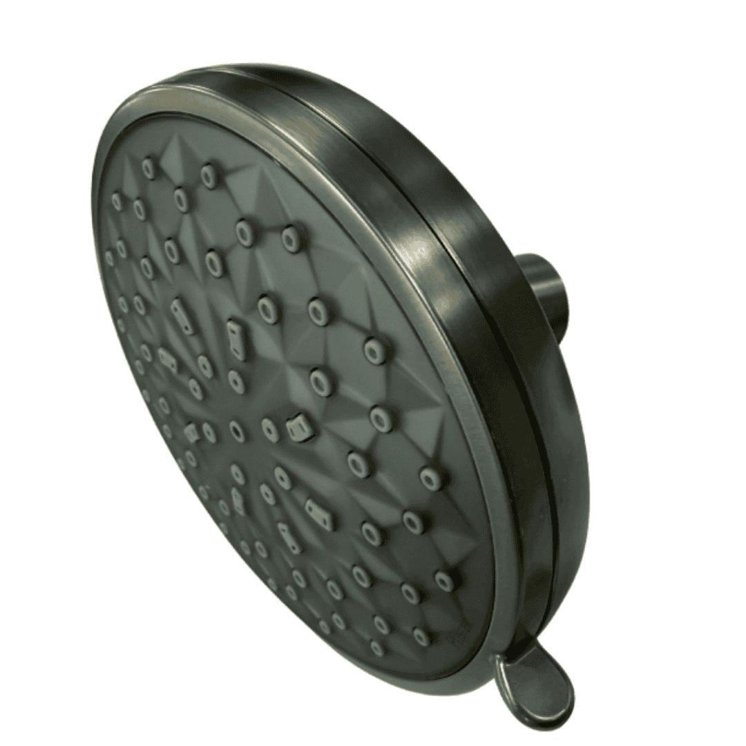 015-WS2-HF01QGS 6-Spray 1.75 Flow Rate 5.375 in. Wall-Mount Fixed Shower Head with QuickConnect in Brushed Nickel