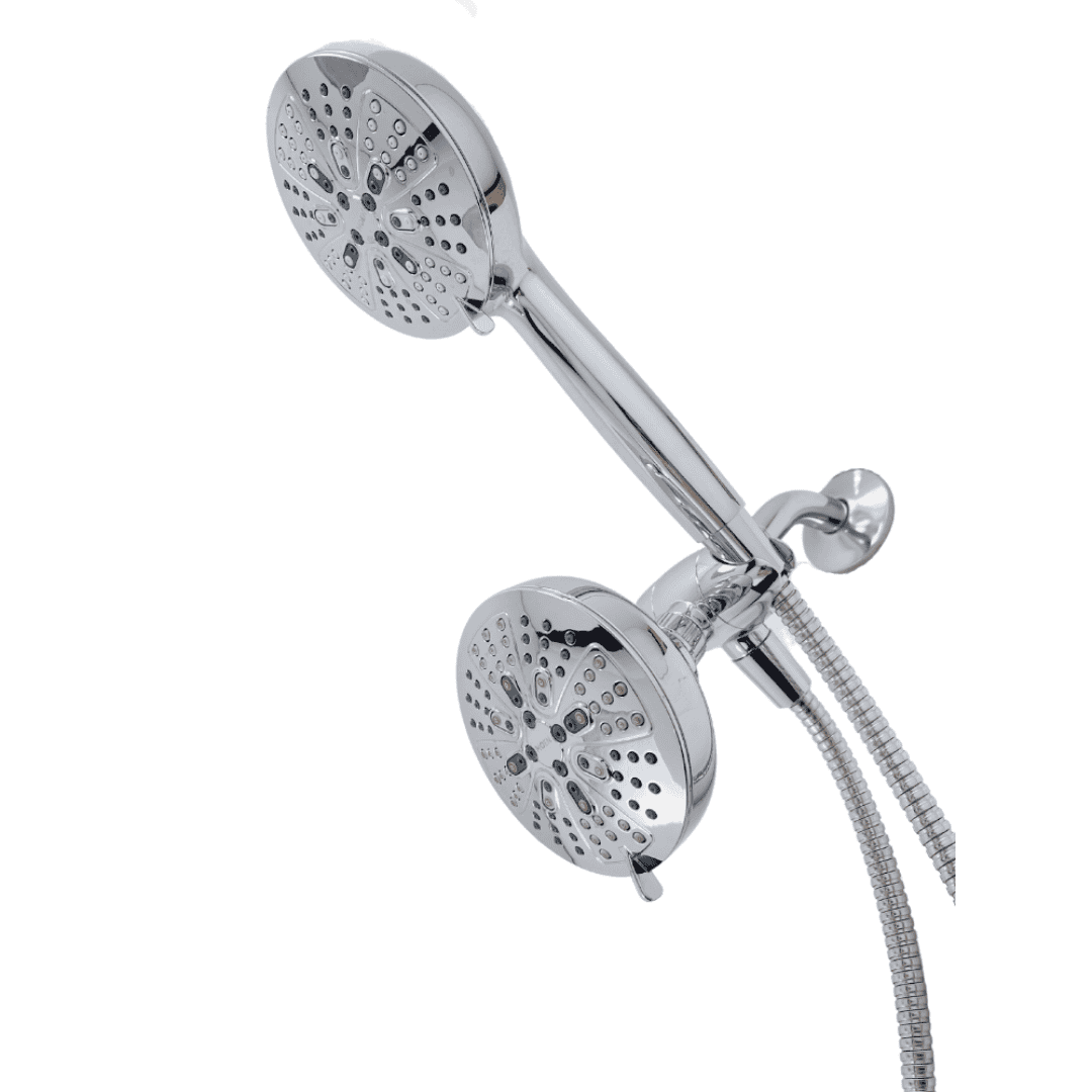 200C0 8-Spray 4.75 in. Dual Wall-Mount Fixed and Handheld Shower Head, 1.75 GPM, in Chrome