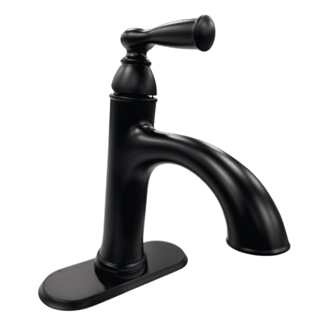84945BL Single-Handle Single-Hole Bathroom Faucet in Matte Black