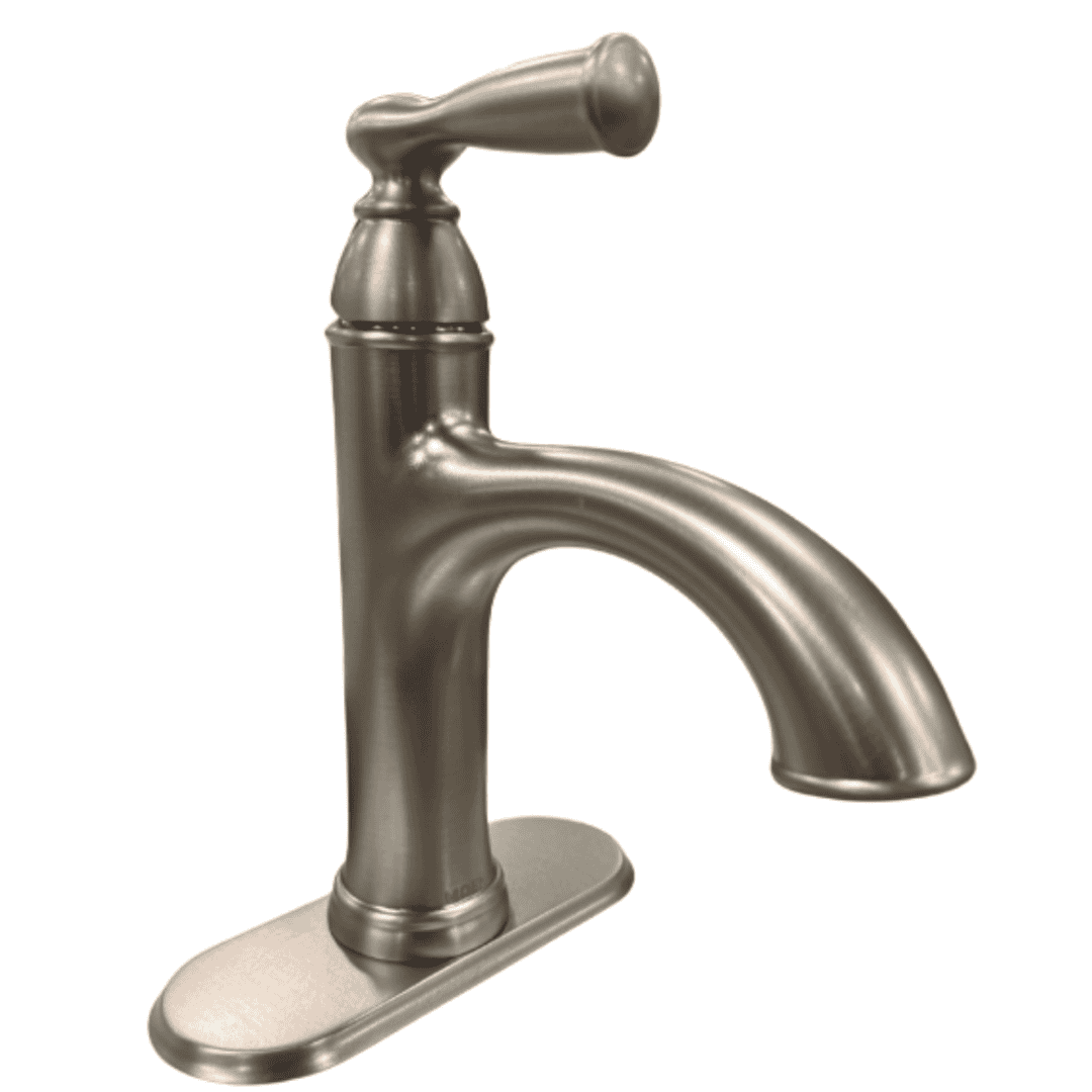 84945SRN Single-Handle Single-Hole Bathroom Faucet in Brushed Nickel