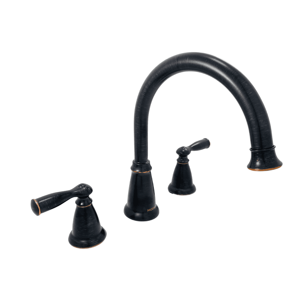 86924BRB 2-Handle Deck-Mount High Arc Roman Tub Faucet in Mediterranean Bronze (Valve Included)