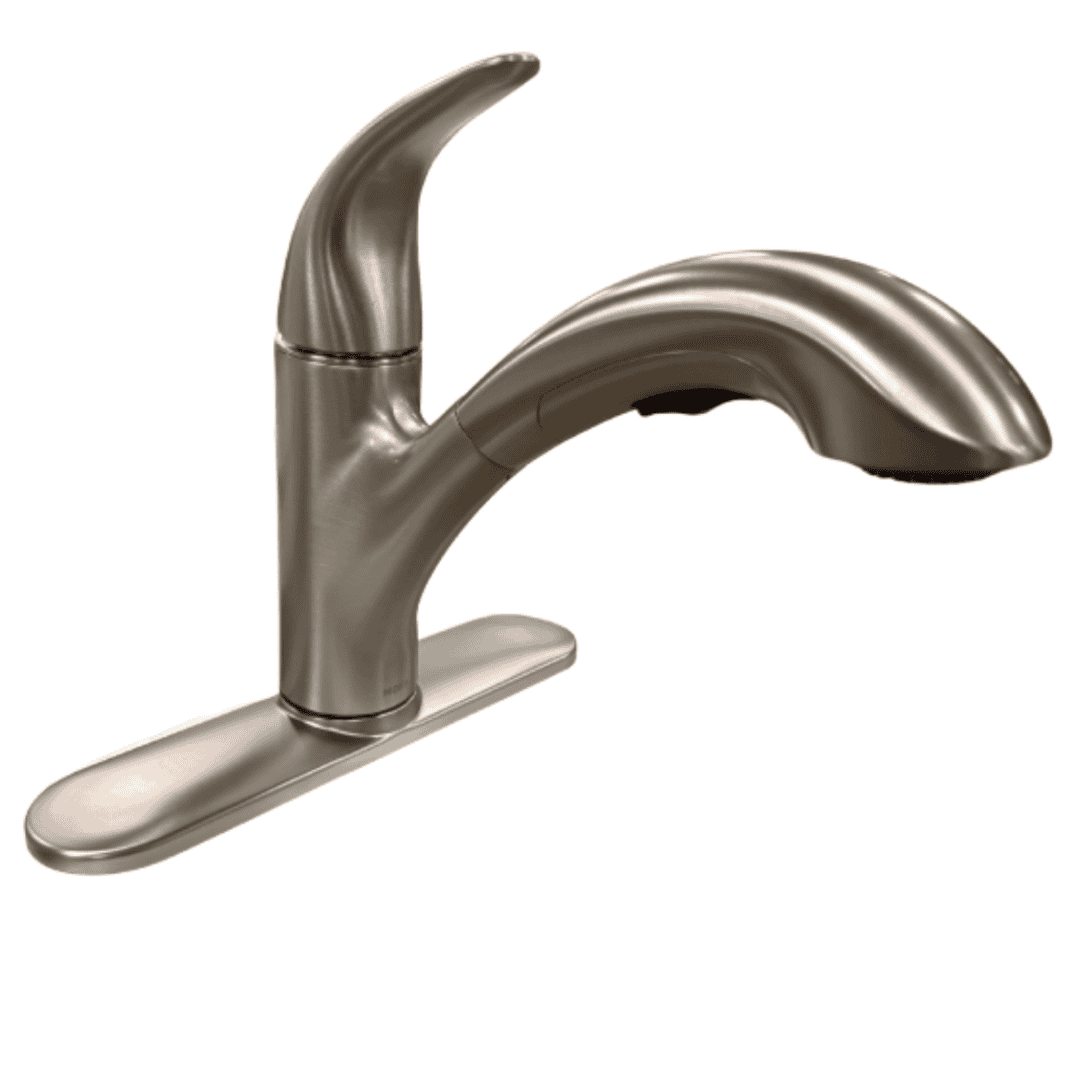 87039SRS Single-Handle Pull-Out Kitchen Faucet in Stainless Steel