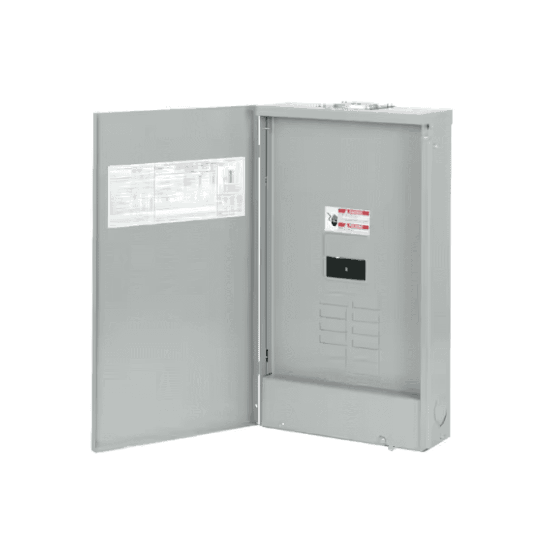 Eaton BRP08B200RF 200 Amp 16-Circuit Outdoor Main Breaker Plug-On Neutral Load Center with Flush Cover