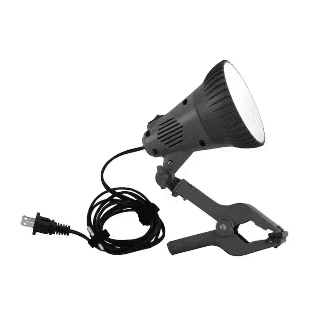 Miracle-Gro MG-PCG15-RBW 8 in. 15-Watt White LED 3 Adjustable Spectrum Plant Grow Clamp Light Fixture with Adjustable Light