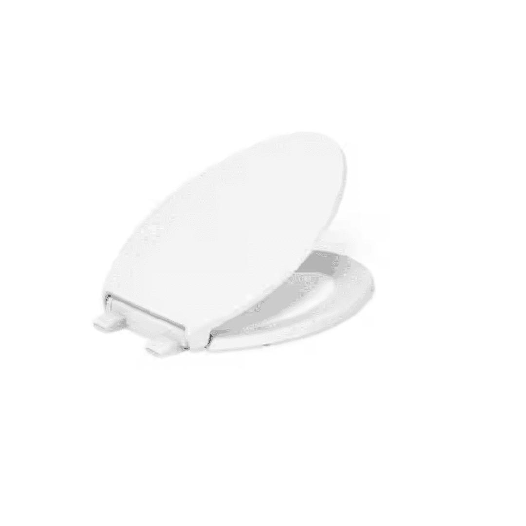 KOHLER K-24495-A-0 Border Elongated ReadyLatch Quiet-Close Toilet Seat in White