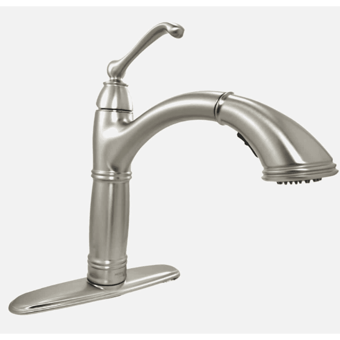 7295SRS Single-Handle Pull-Out Sprayer Kitchen Faucet in Stainless Steel