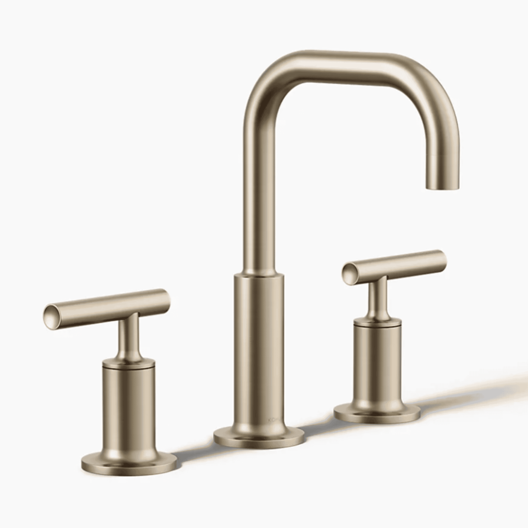Kohler K-14406-4-BV Purist 8-in Widespread 2-Handle Low Arc Water Saving Bathroom Faucet in Vibrant Brushed Bronze