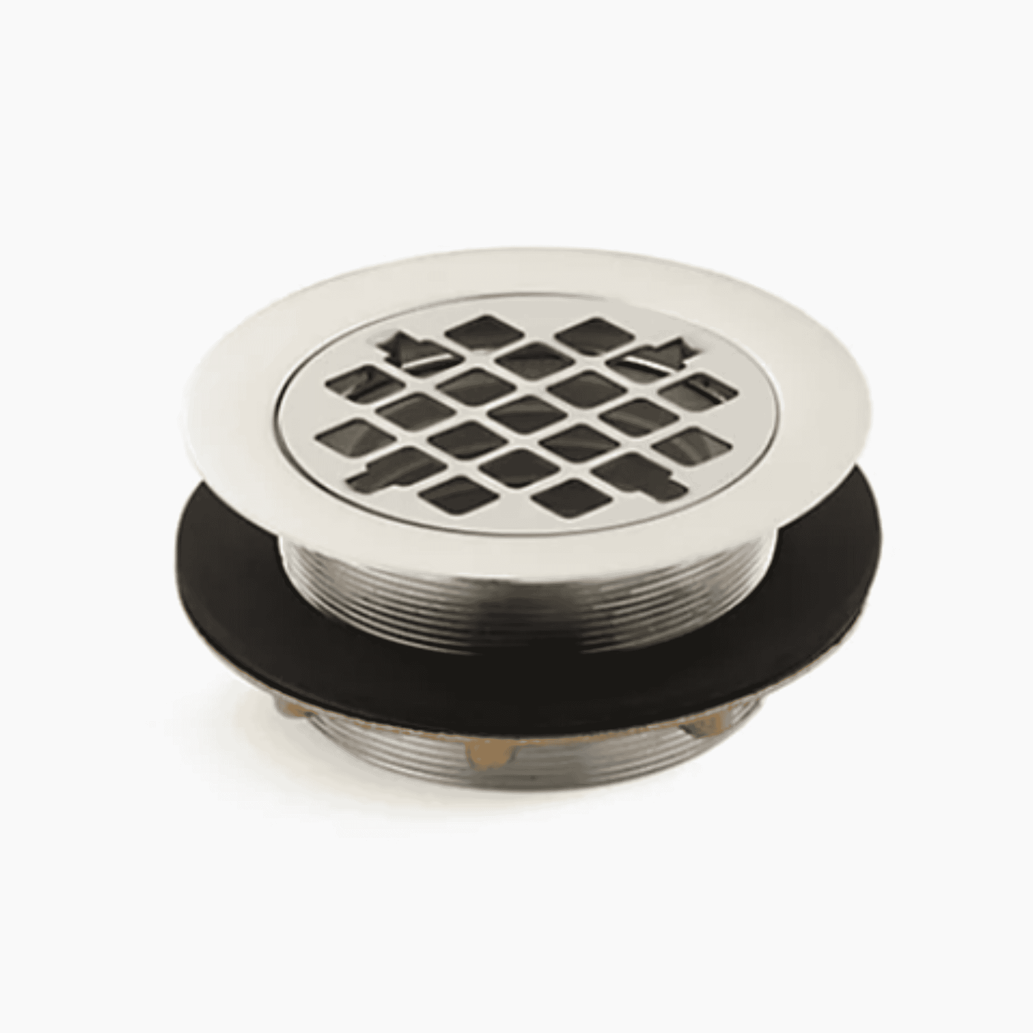 Kohler K-9132-SN Brass Shower Drain in Vibrant Polished Nickel