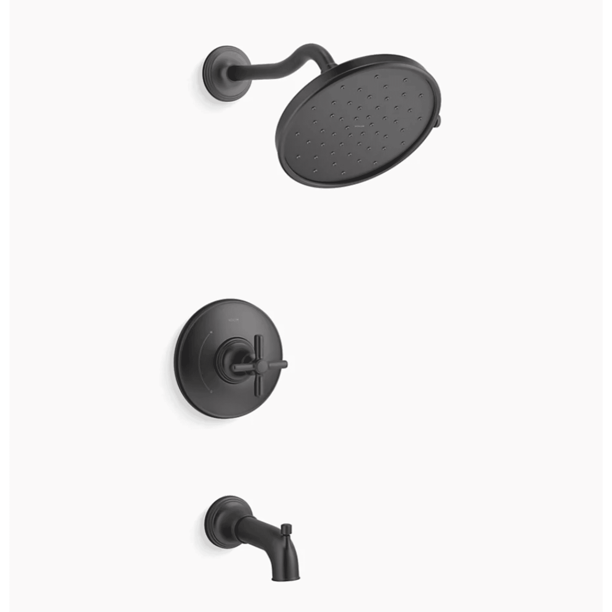 Kohler R34529-3G-BL Paces Single Handle 3-Spray Tub and Shower Faucet in Matte Black