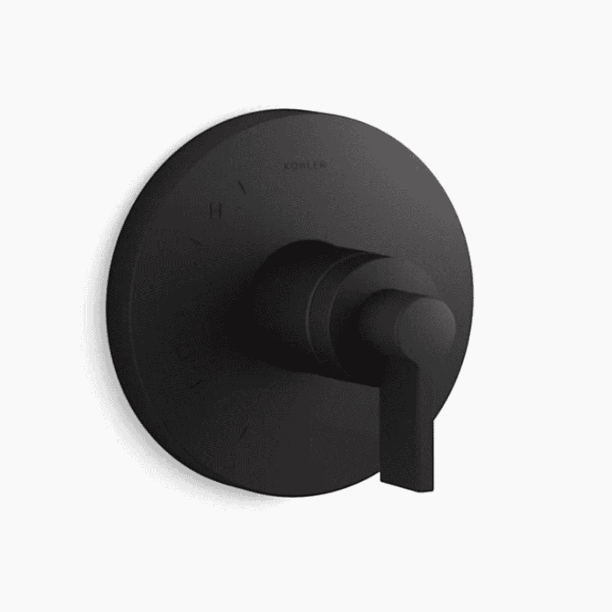 Kohler K-TS78015-4-BL Rite-Temp 1-Handle Shower Valve Trim Kit with Lever Handle in Matte Black (Valve Not Included)