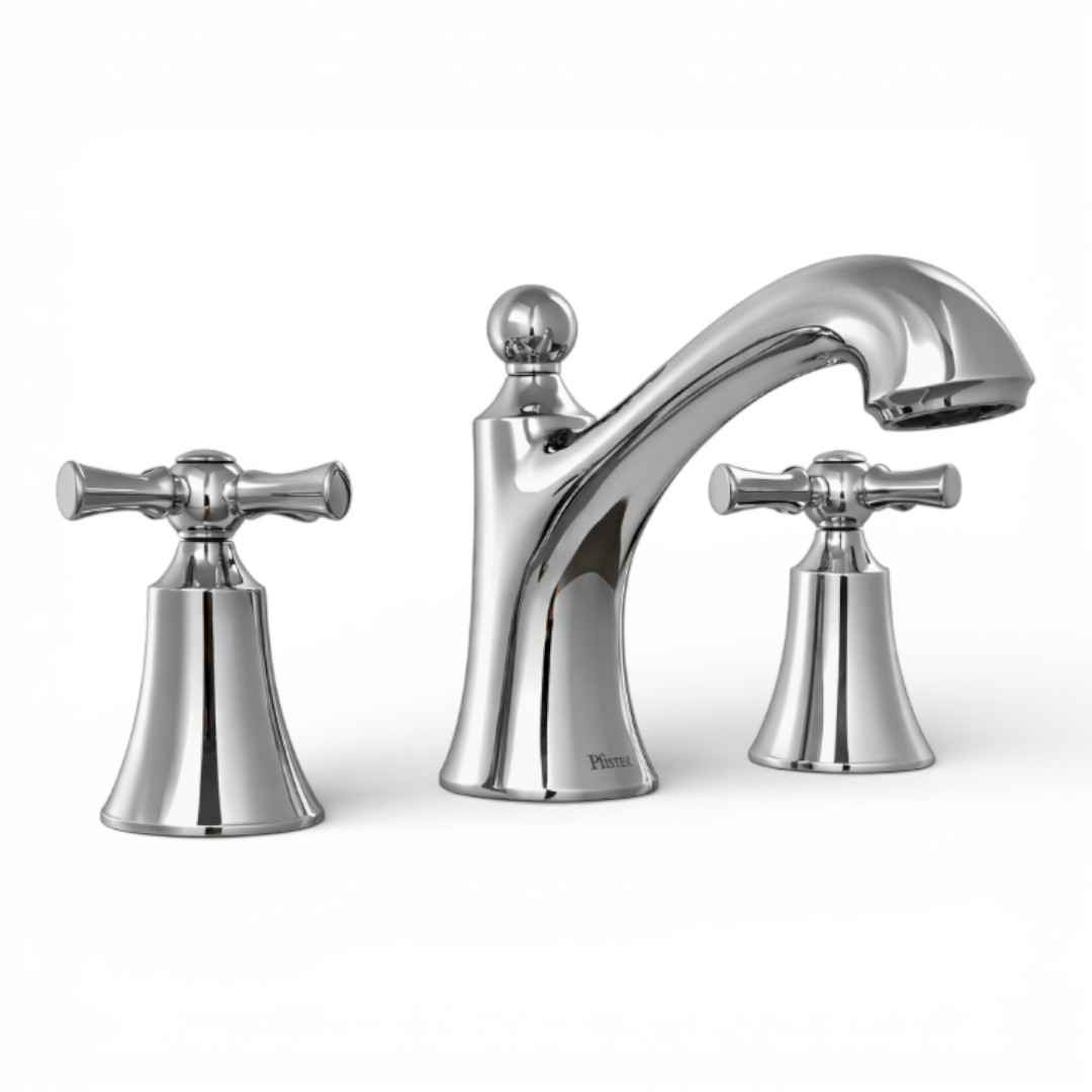 LF-049-THRC 8 in. Widespread Double-Handle Bathroom Faucet in Polished Chrome