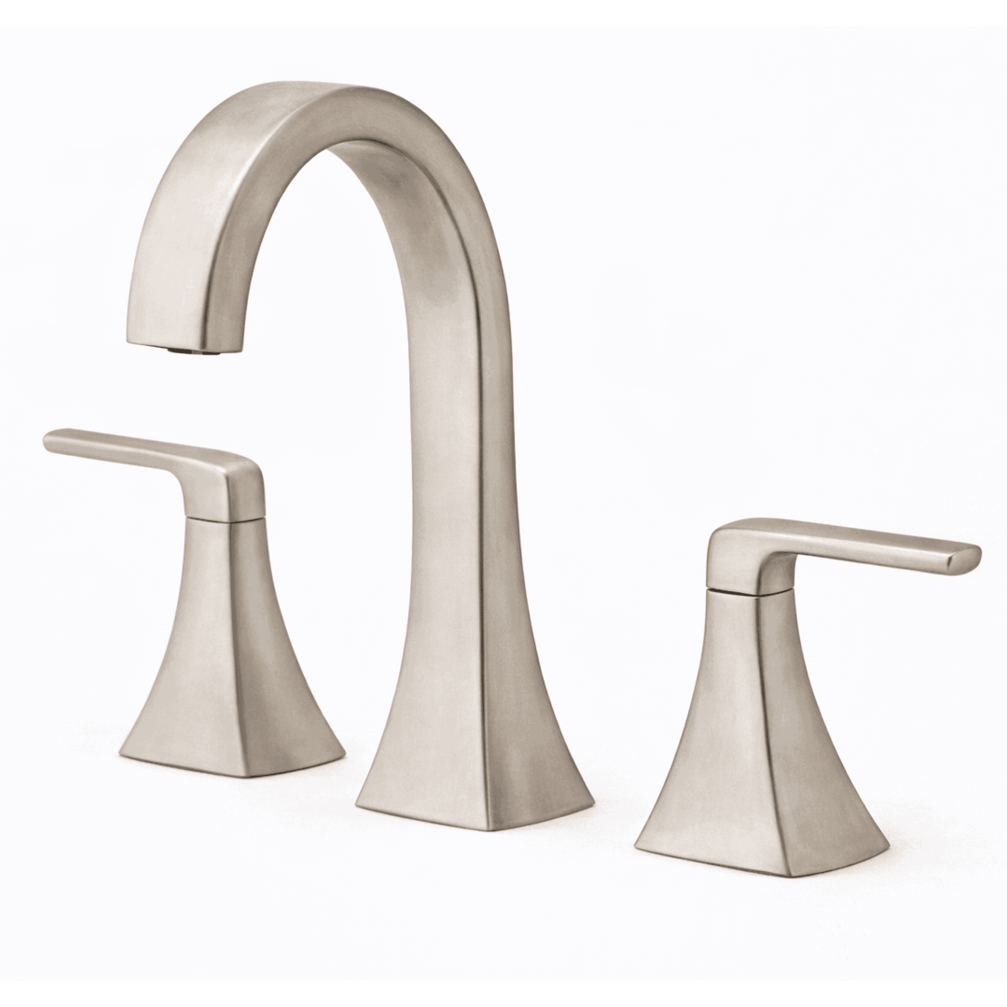 Model LF049-BIEGS (Nationally Known Retailer) 8-in Adjustable Widespread Double Handle Bathroom Faucet with Drain Kit Included in Brushed Nickel