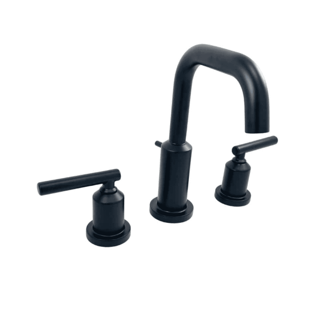 T6142BL 8 in. Widespread 2-Handle High-Arc Bathroom Faucet Trim Kit in Matte Black (Valve Not Included)
