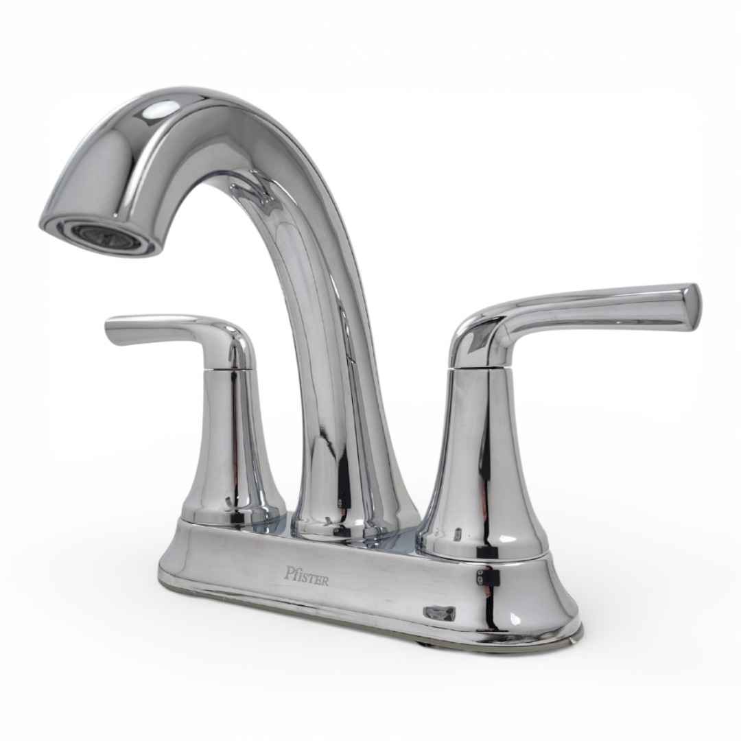 LF-048-LRCC 4 in. Centerset Double-Handle Bathroom Faucet in Polished Chrome