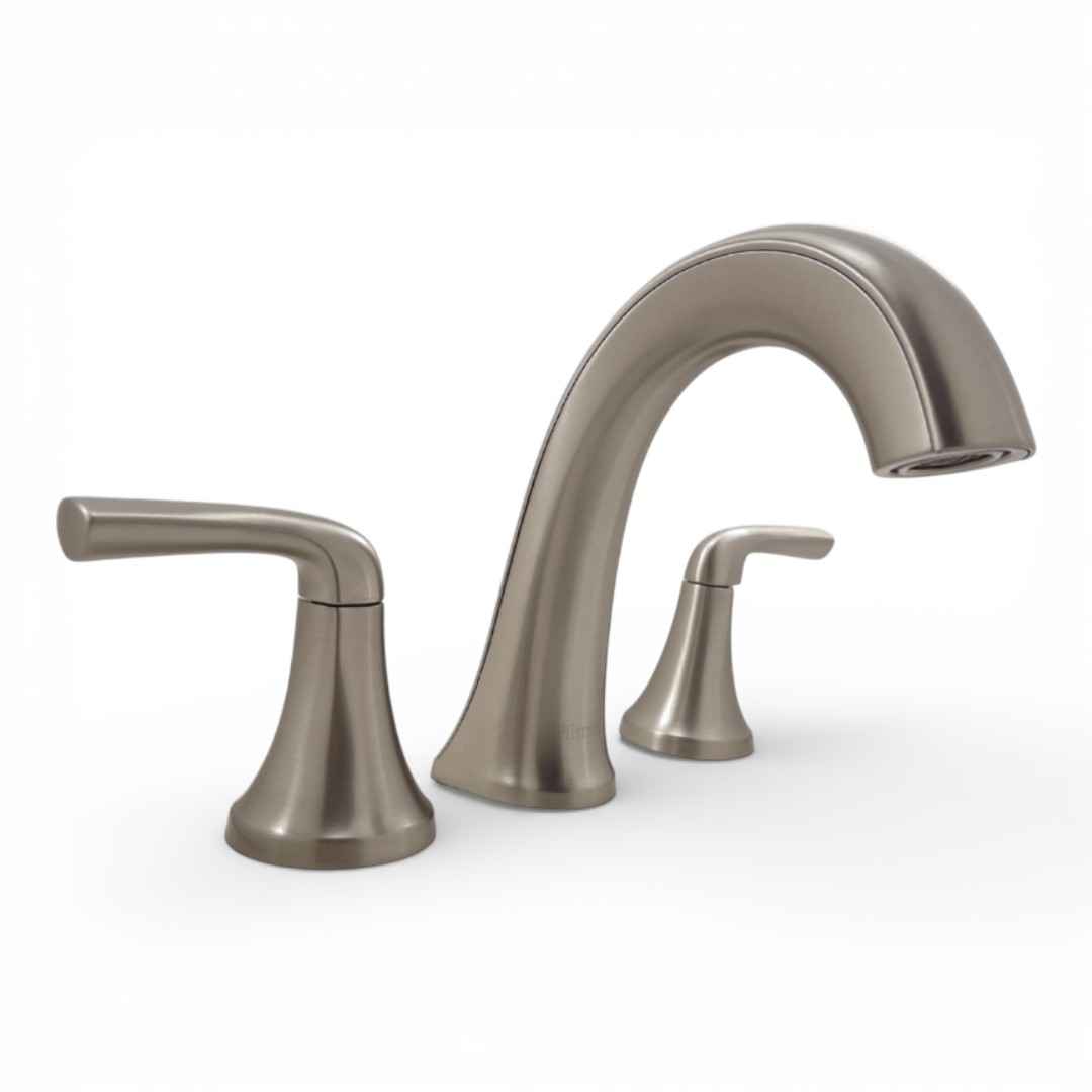 LF-049-LRGS 8 in. Widespread Double-Handle Bathroom Faucet in Brushed Nickel