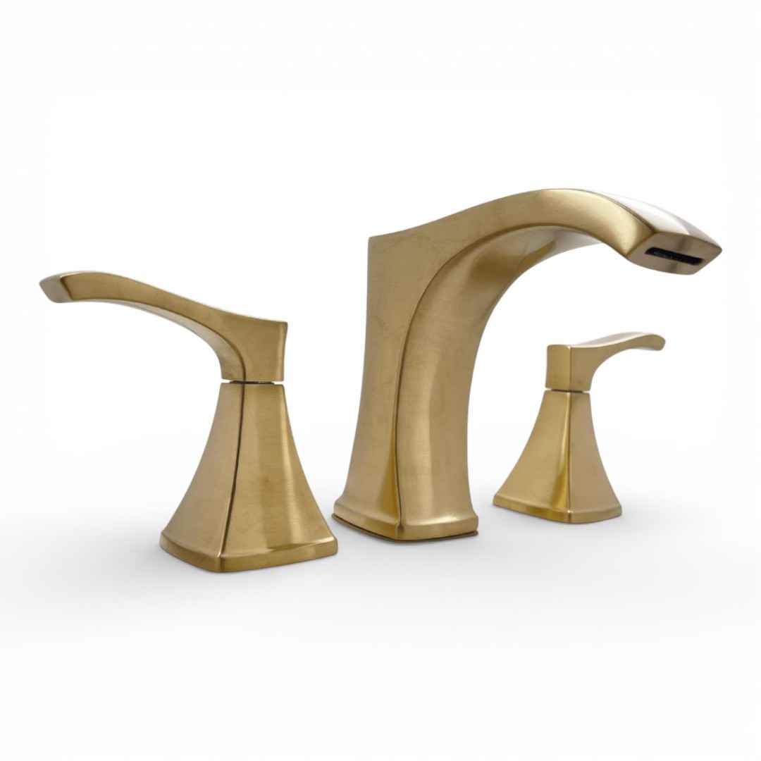 LF-049-VNBG 8 in. Widespread Double-Handle Bathroom Faucet in Brushed Gold