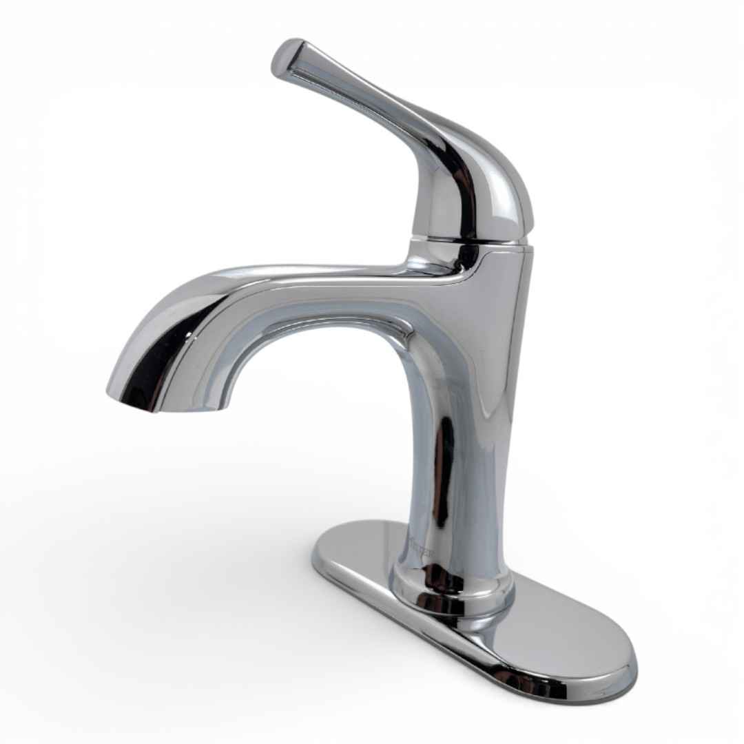 LF-042-LRCC Single-Handle Single-Hole Bathroom Faucet in Polished Chrome