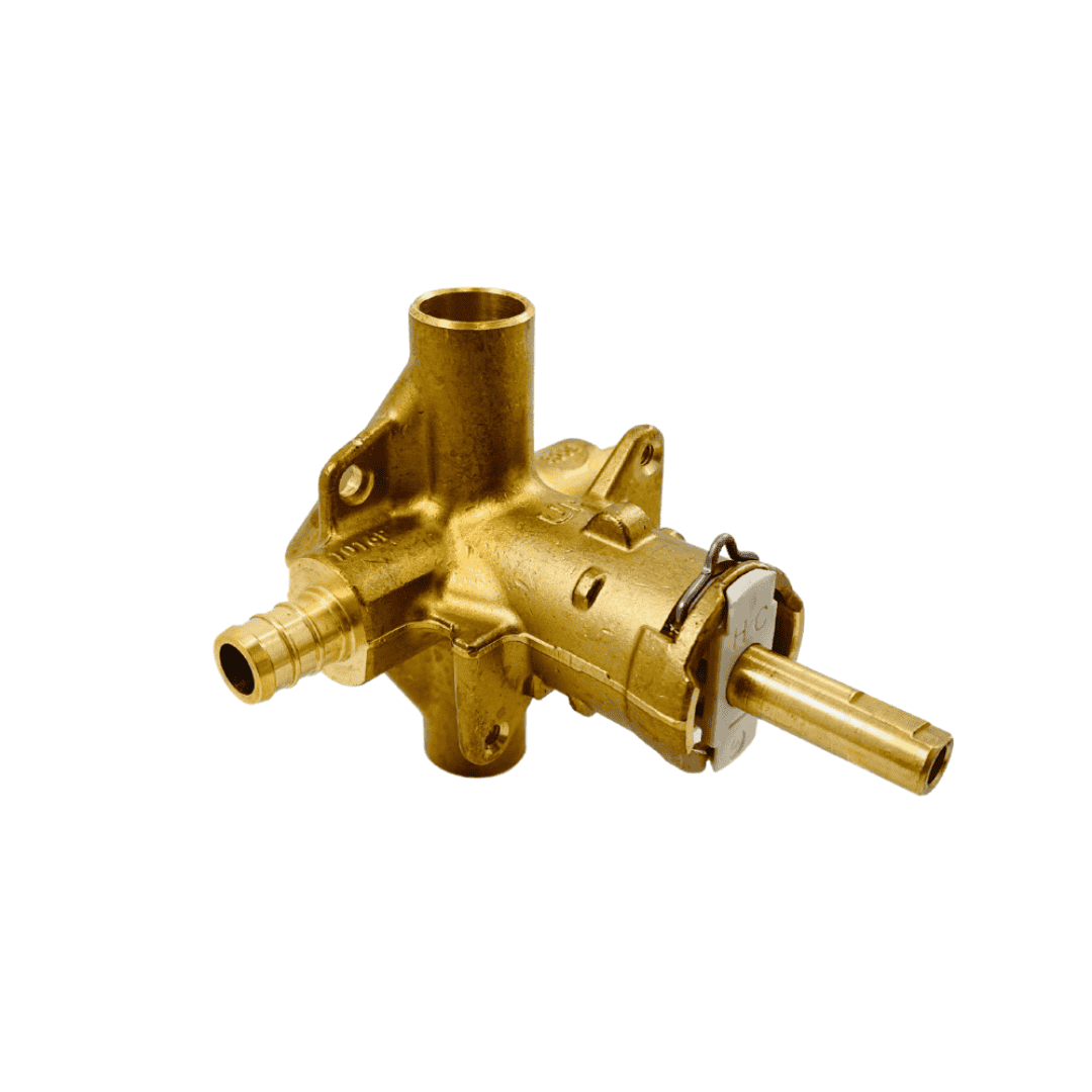 2580 Brass Rough-In Pressure-Balancing Tub and Shower Valve with 1/2 in. Crimp Ring PEX Connection