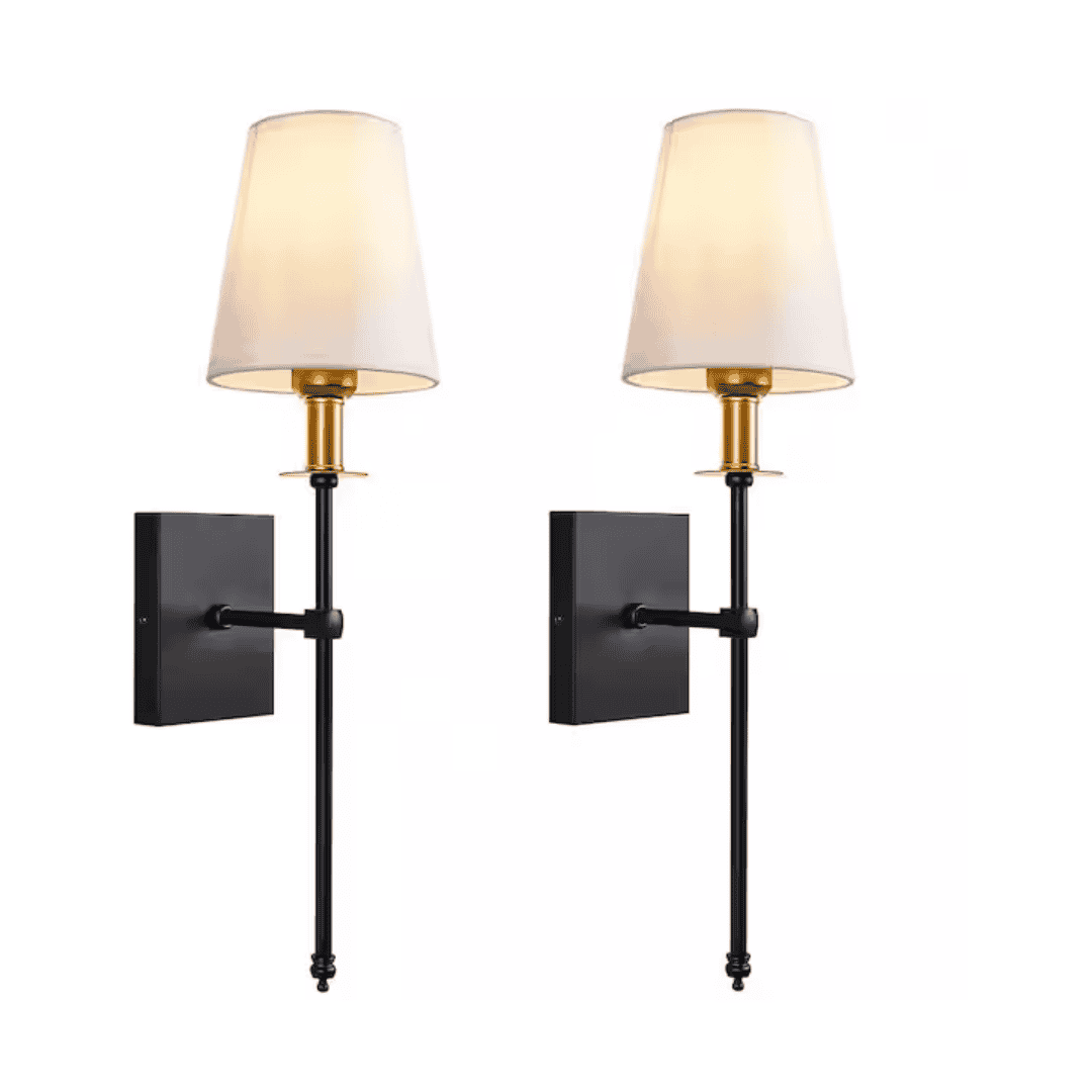 Deck Impressions 80071-2PK Cordless Rechargeable Operated Wall Light with Remote Control, 2-Tone Finish (2-PK)