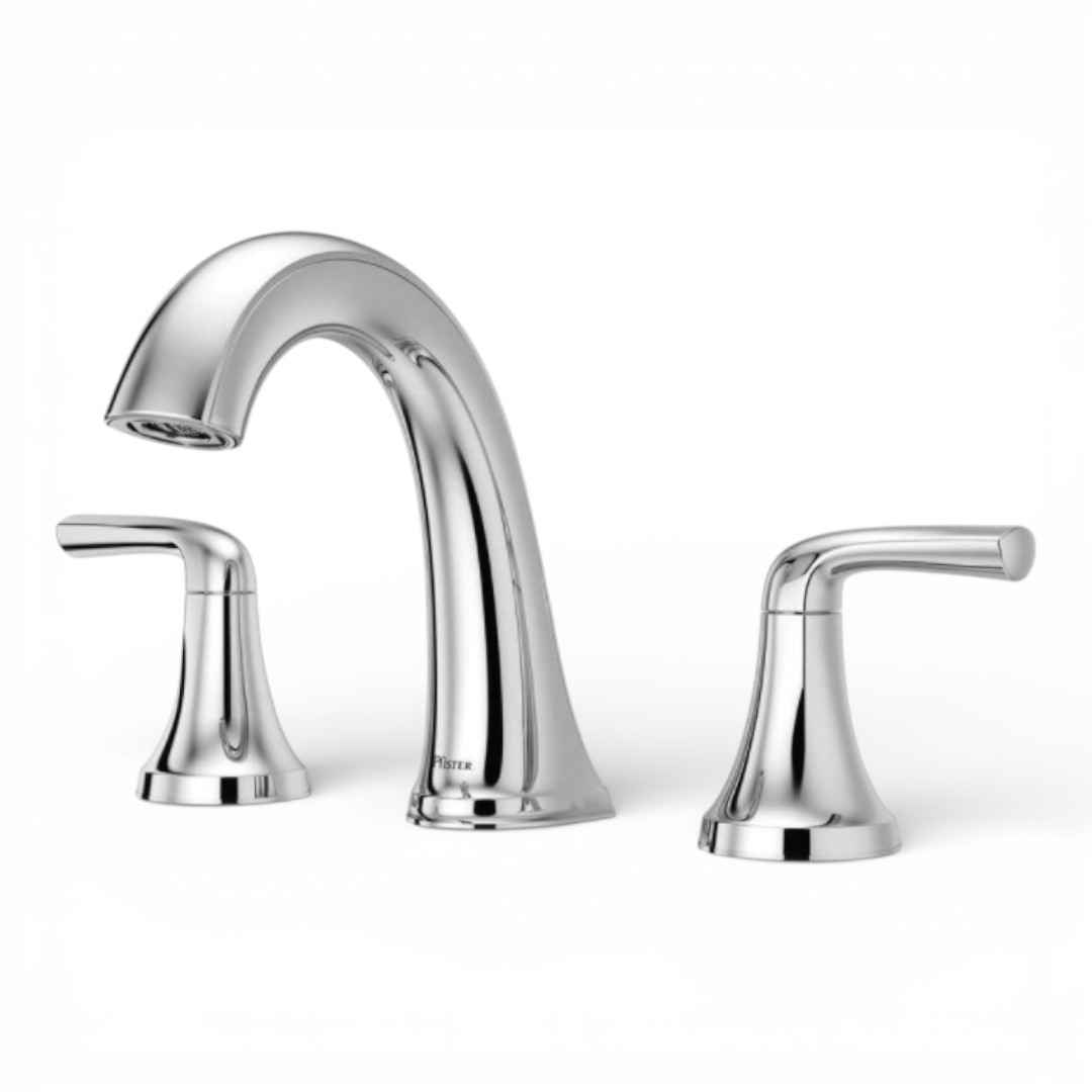 LF-049-LRCC 8 in. Widespread Double-Handle Bathroom Faucet in Polished Chrome