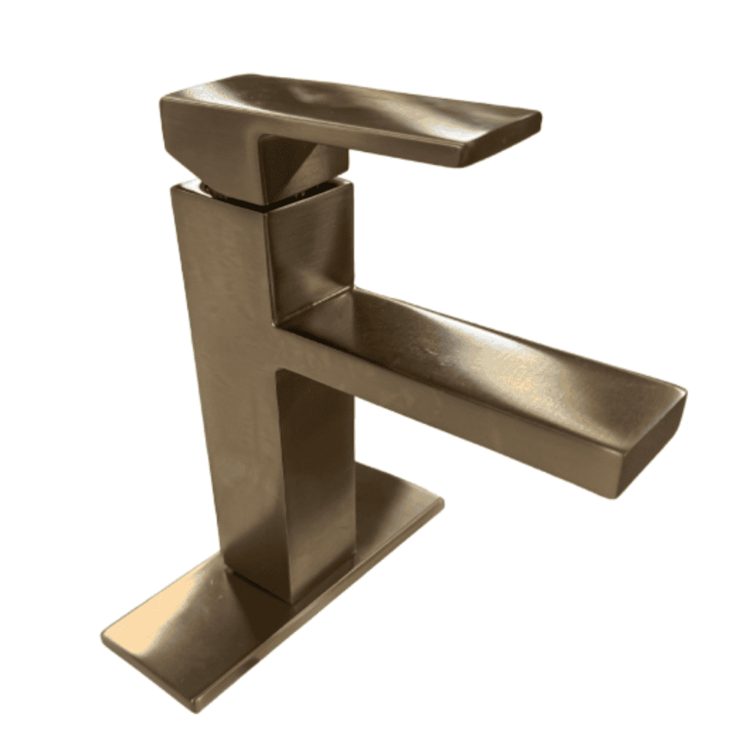 84771BZG Single-Hole Single-Handle Bathroom Faucet in Bronzed Gold