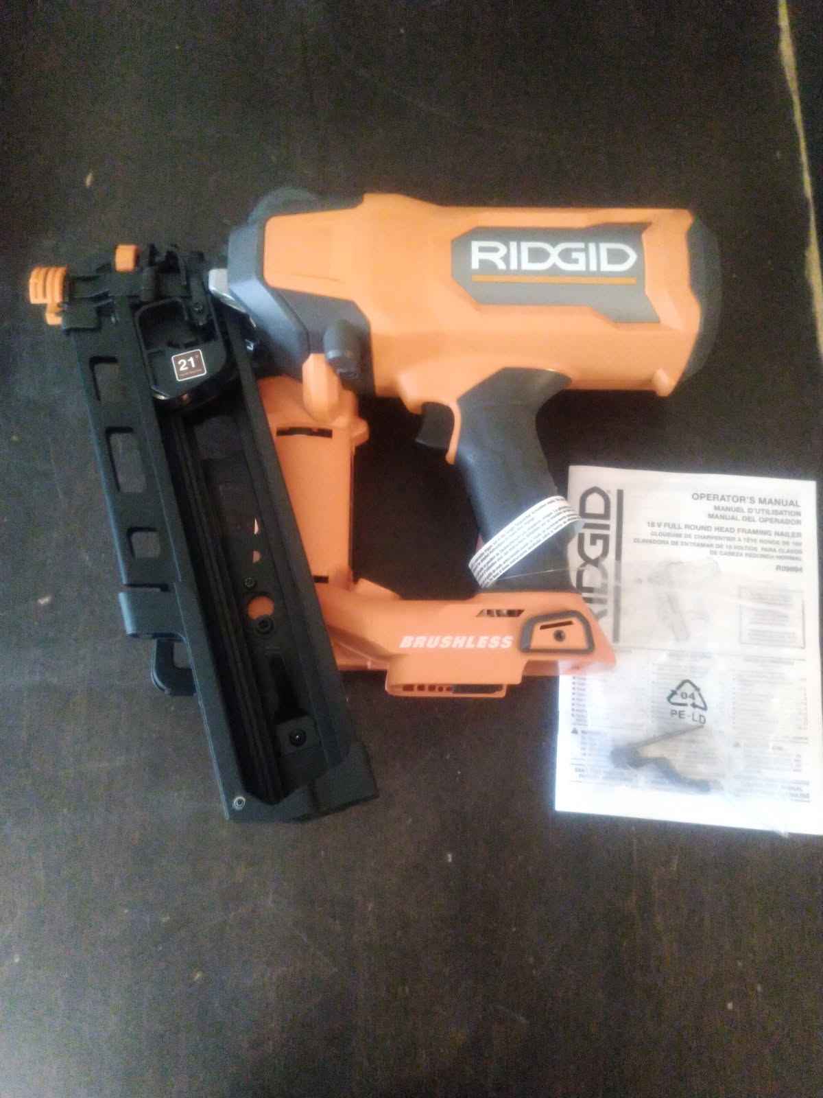 RIDGID R09894 18V Framing Nailer