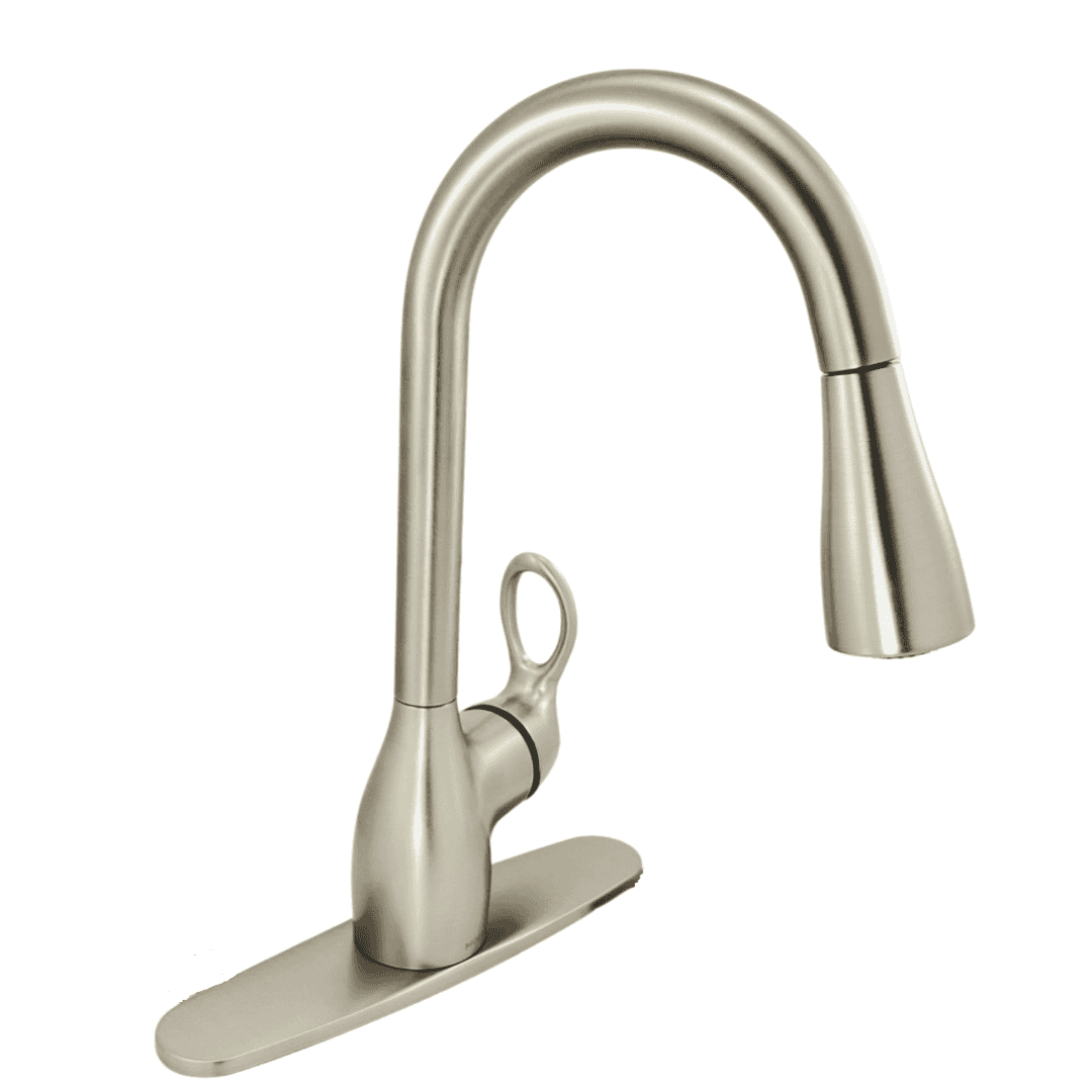 CA87011srs Single-Handle Pull-Down Sprayer Kitchen Faucet with Flexible Hose and High-Pressure Spray in Stainless Steel