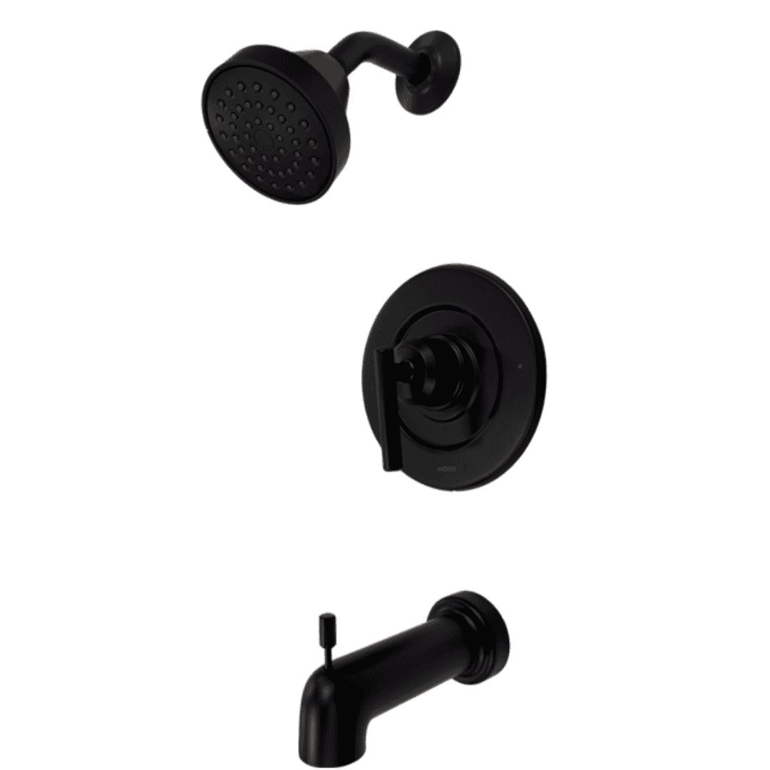 T2903EPBL 1-Handle Pressure-Balancing Tub and Shower Faucet Trim Kit in Matte Black (Valve Not Included)