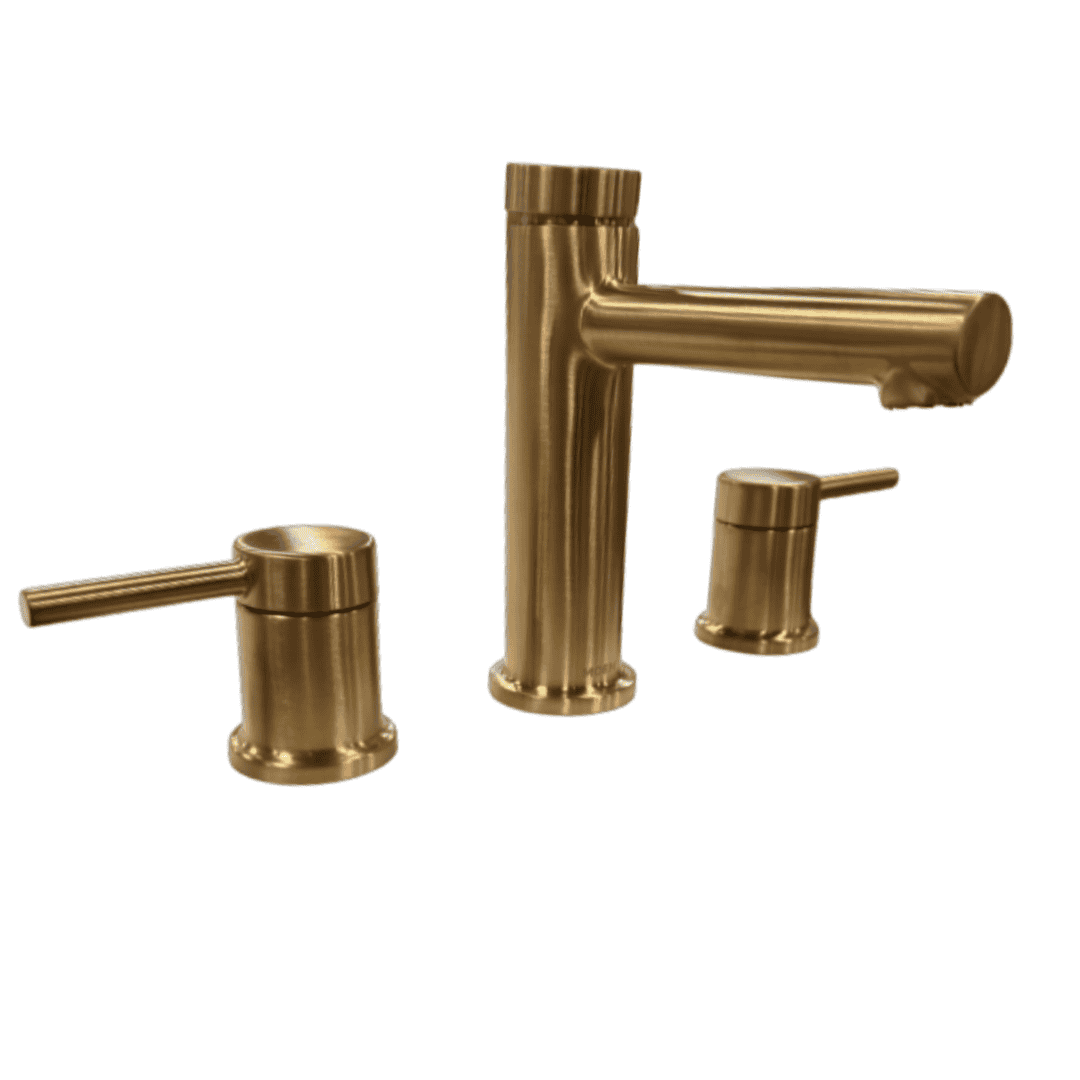 T6193BG 8 in. Widespread 2-Handle Bathroom Faucet Trim Kit in Brushed Gold (Valve Not Included)