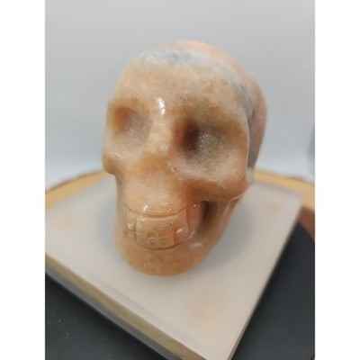 1.24lb Natural Jasper Calcite Skulls Crystal Carving Mixed Stones Healing