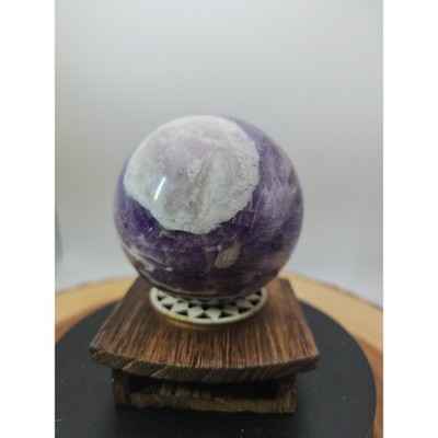 1.27LB Natural Dream Amethyst Quartz Crystal Sphere Ball Healing