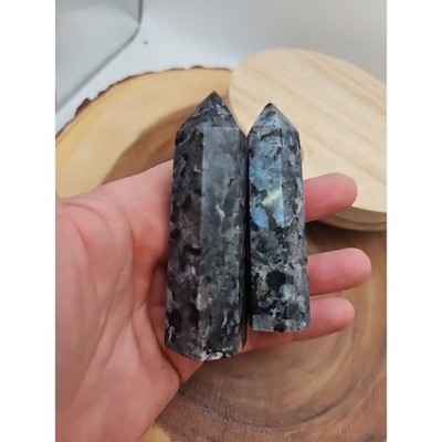 1-pair-larvikite-tower-42lb-3-5in-tall