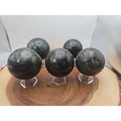 1LB 1Pcs Natural Rainbow Labradorite Crystal Sphere Ball Polished w/stand