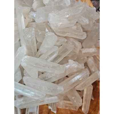1lb Natural Clear Quartz Crystal Points Original Stones Brazil