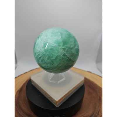 2.80 Natural Rainbow Fluorite Quartz Crystal Sphere Ball Polished Healing