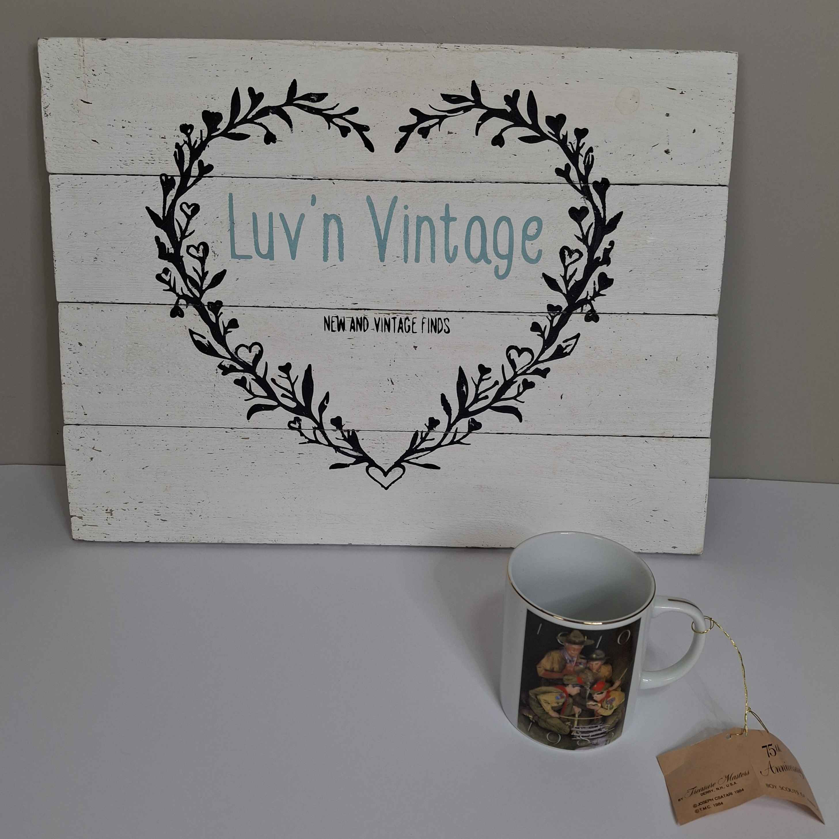 boy-scouts-75th-anniversary-joseph-csatari-mug-treasure-masters-1984-gold-rim